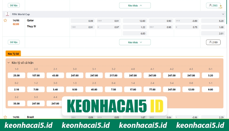 Nhận Định Qatar Vs Thụy Sỹ Lúc 02H Ngày 14/06 - World Cup 4 Cùng Keonhacai đánh giá tỷ lệ trước trận đấu